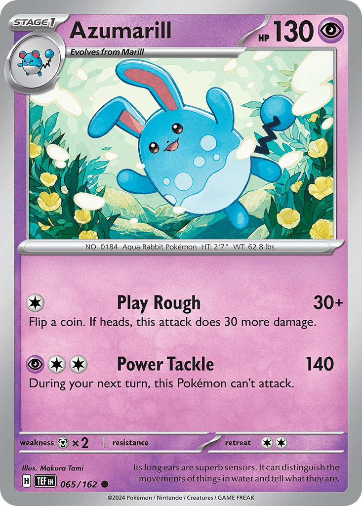 Azumarill, carta 065 de Temporal Forces