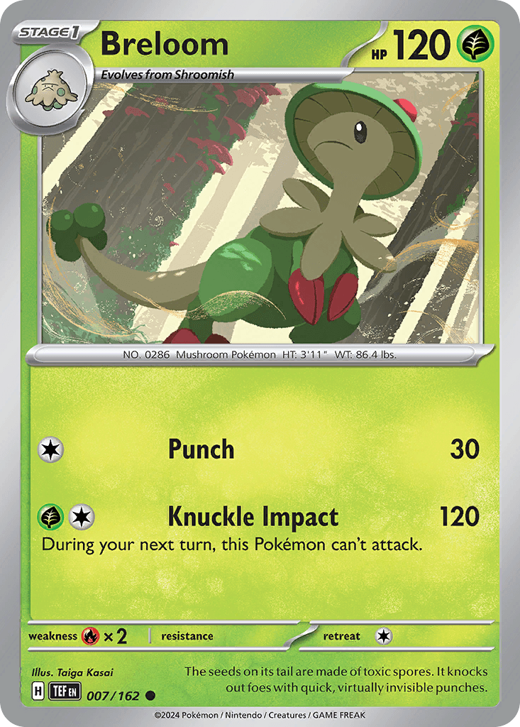 Breloom, carta 007 de Temporal Forces