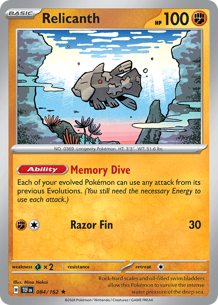 Relicanth, carta 084 de Temporal Forces
