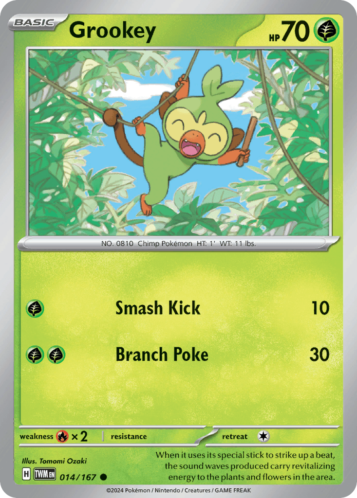 Grookey, carta 014 de Twilight Masquerade