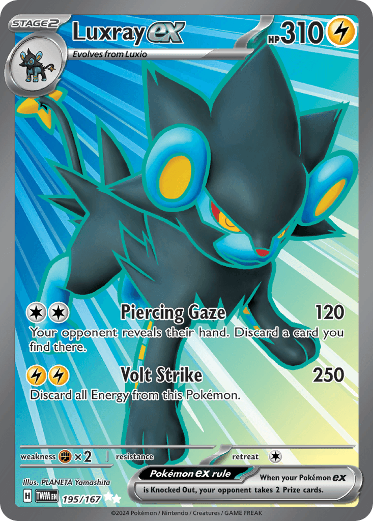 Luxray ex, carta 195 de Twilight Masquerade