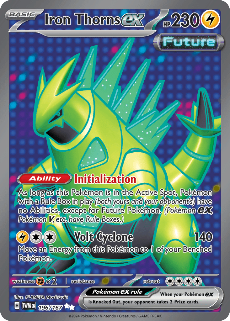 Iron Thorns ex, carta 196 de Twilight Masquerade
