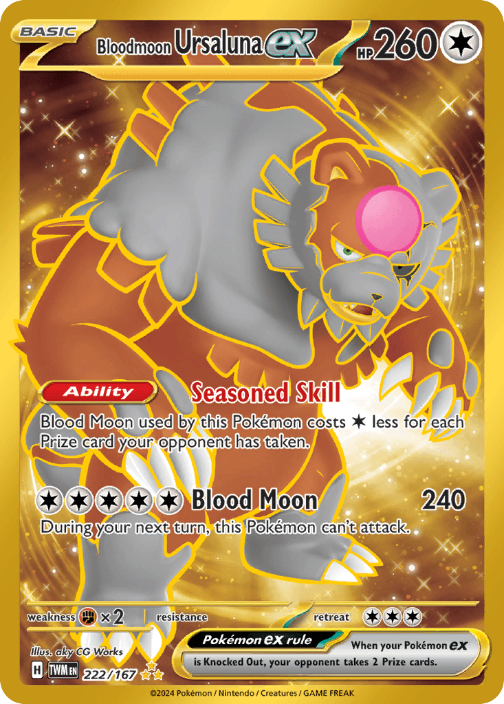 Bloodmoon Ursaluna ex, carta 222 de Twilight Masquerade