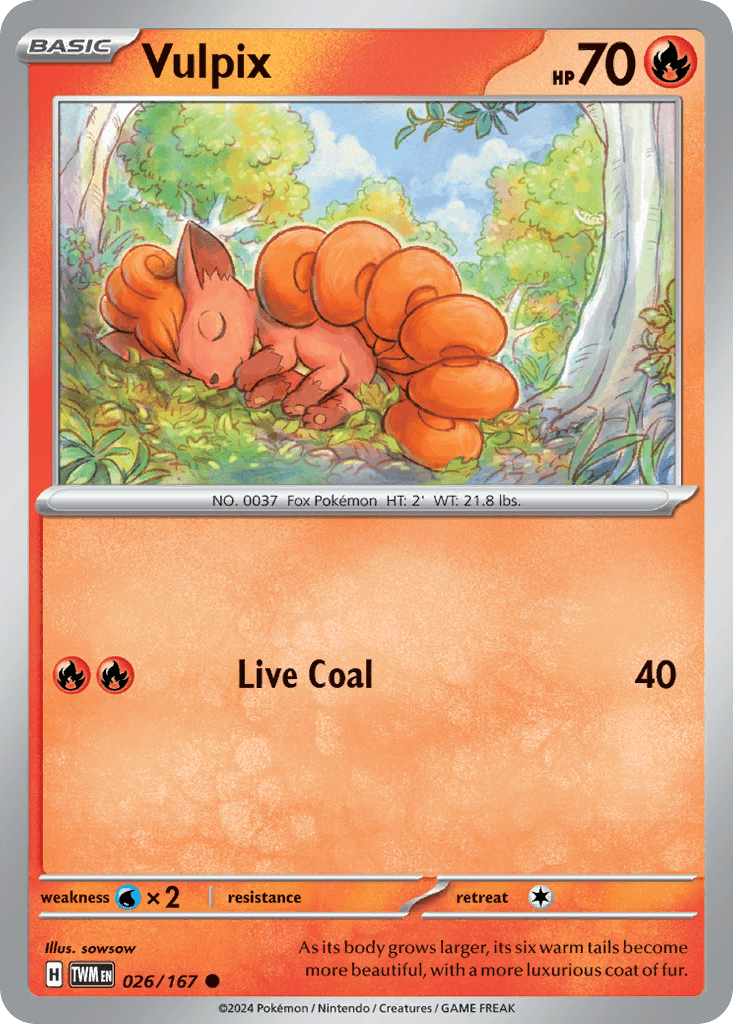 Vulpix, carta 026 de Twilight Masquerade