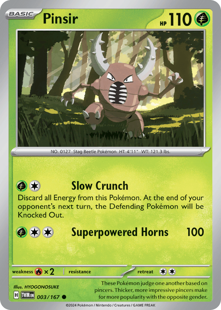 Pinsir, carta 003 de Twilight Masquerade