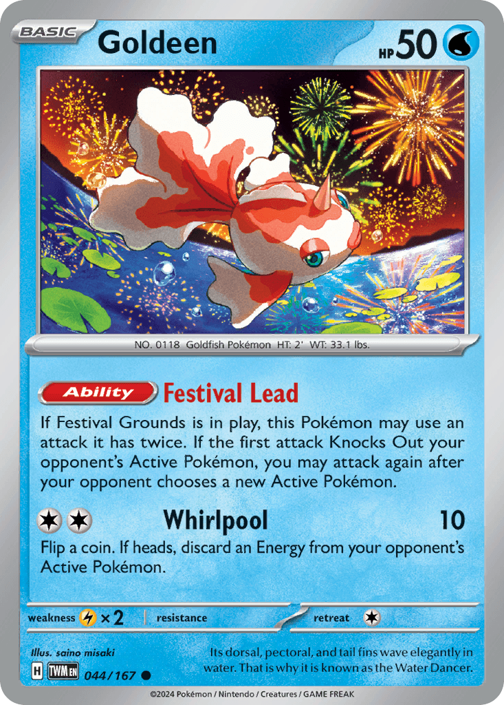 Goldeen, carta 044 de Twilight Masquerade