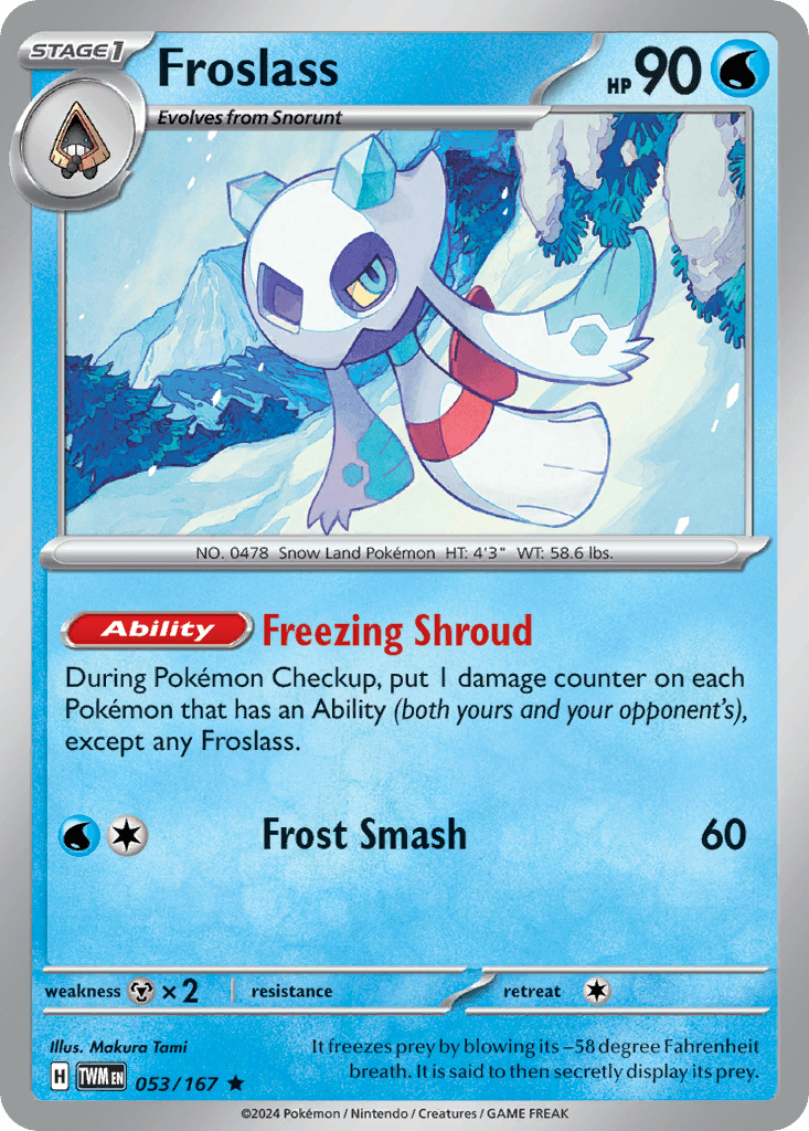 Froslass, carta 053 de Twilight Masquerade