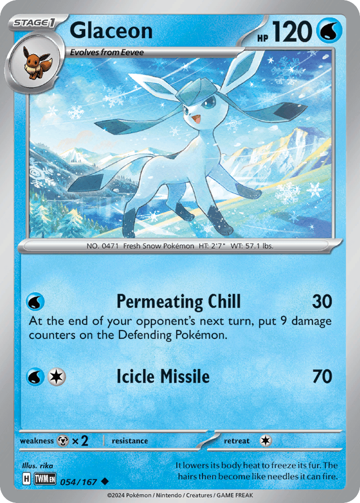 Glaceon, carta 054 de Twilight Masquerade