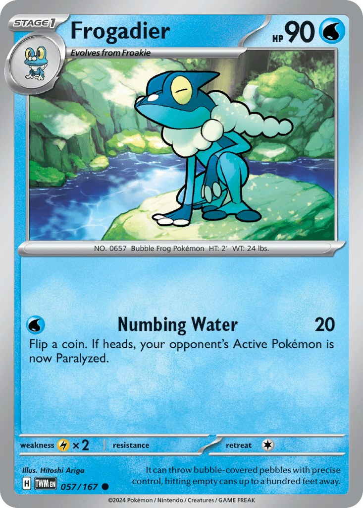 Frogadier, carta 057 de Twilight Masquerade
