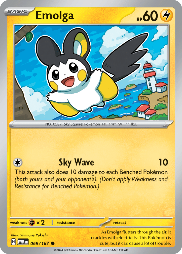 Emolga, carta 069 de Twilight Masquerade