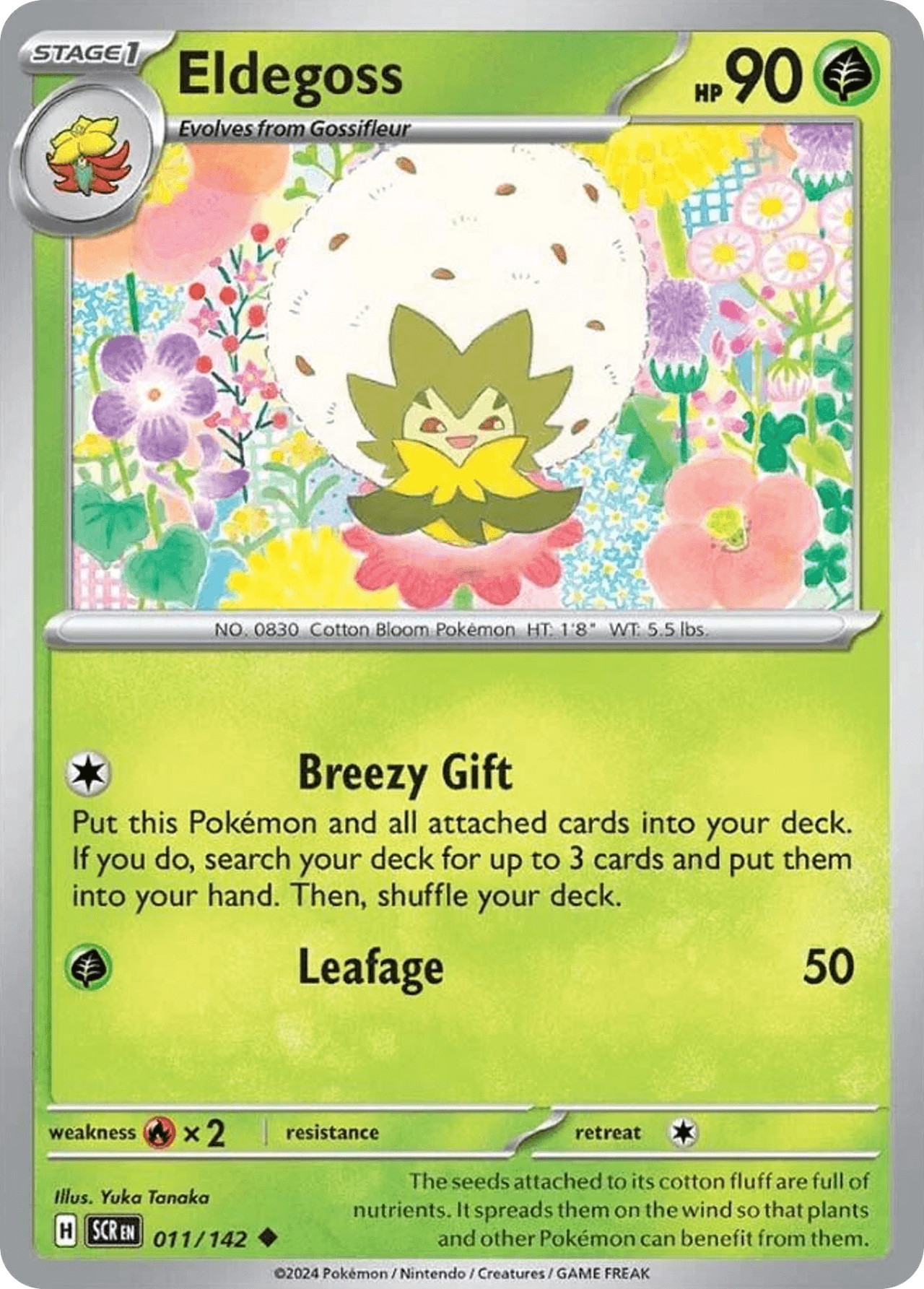 Eldegoss, carta 011 de Stellar Crown
