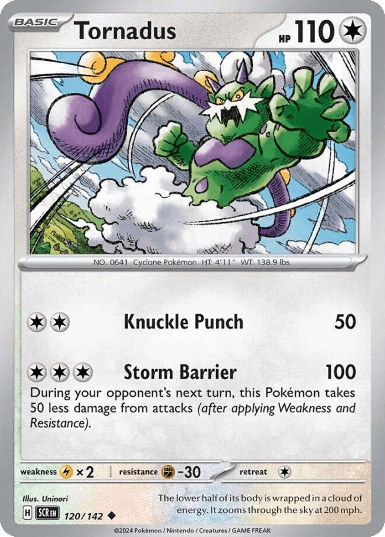 Tornadus, carta 120 de Stellar Crown