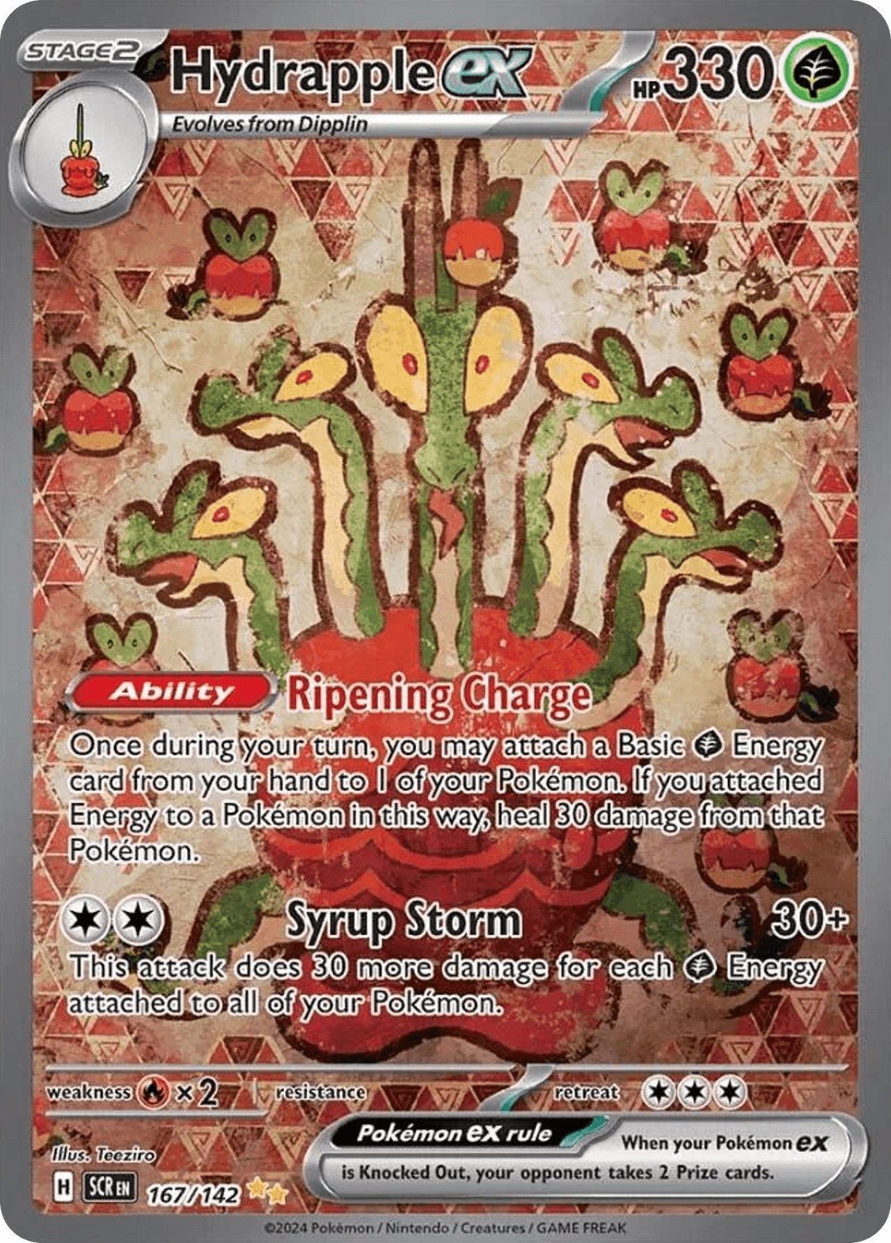 Hydrapple ex, carta 167 de Stellar Crown