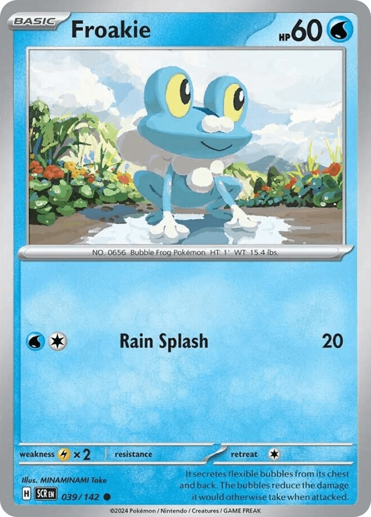 Froakie, carta 039 de Stellar Crown