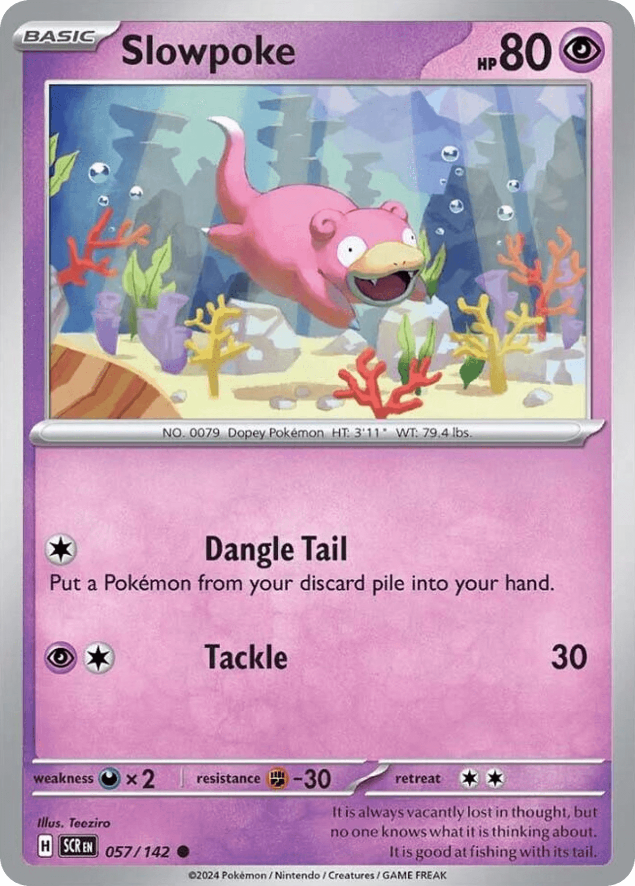 Slowpoke, carta 057 de Stellar Crown