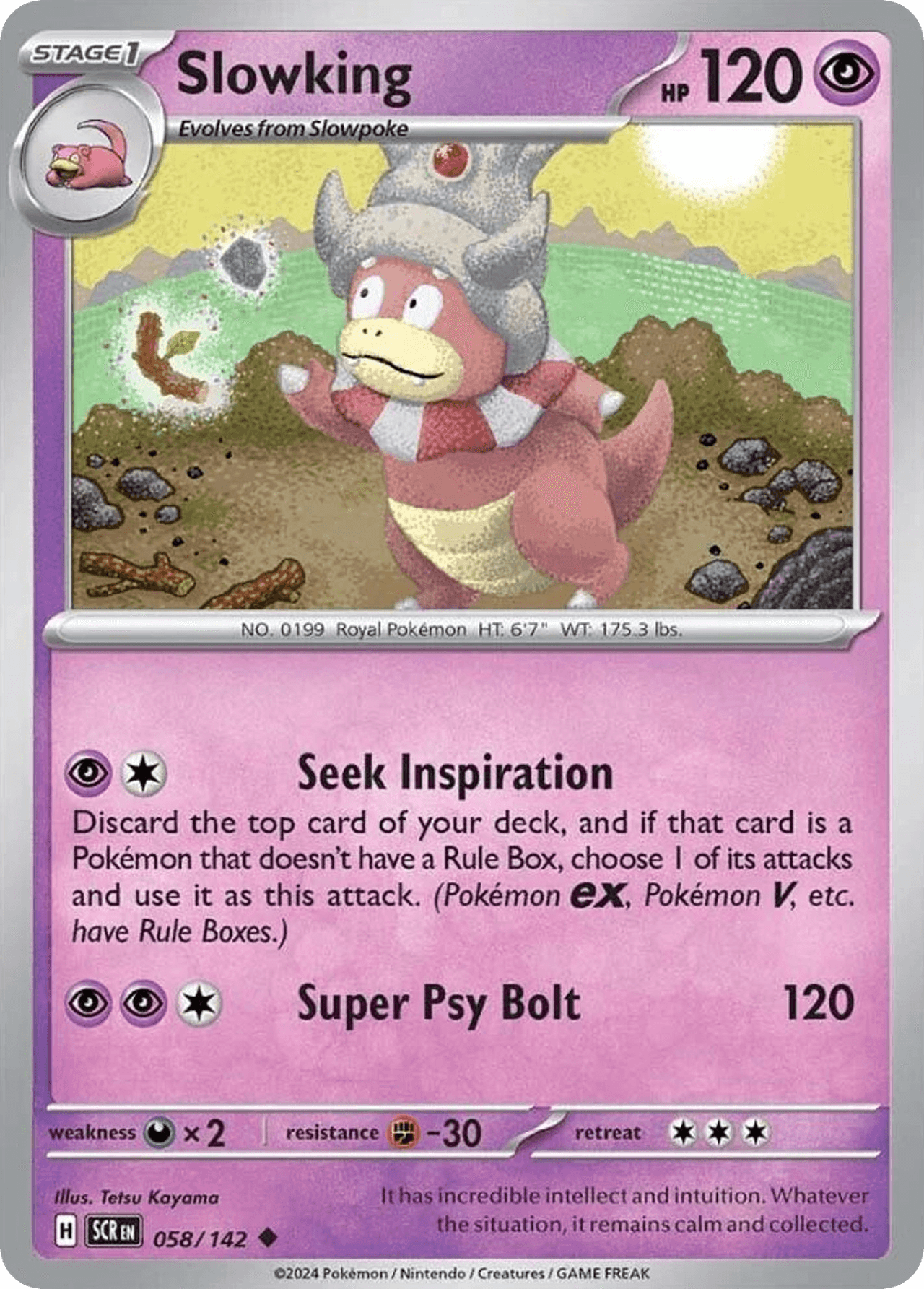 Slowking, carta 058 de Stellar Crown