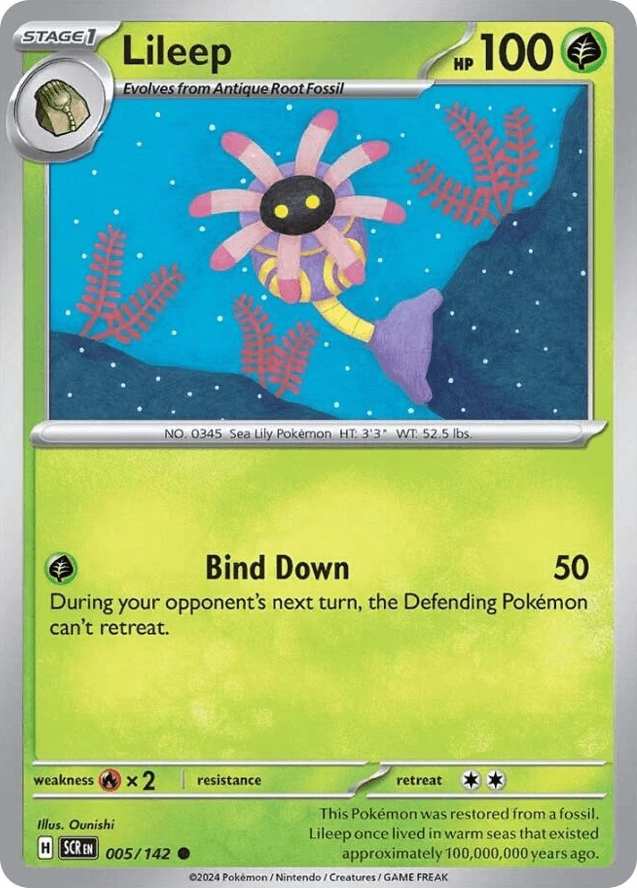 Lileep, carta 005 de Stellar Crown