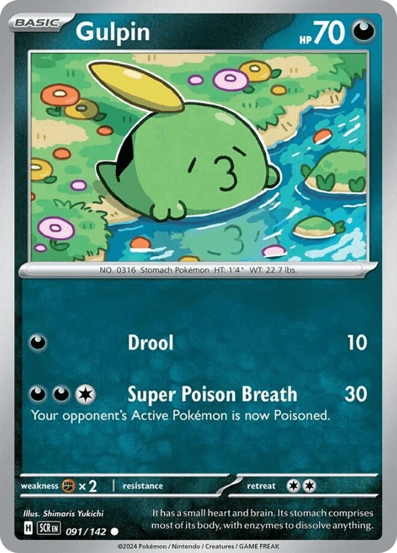 Gulpin, carta 091 de Stellar Crown