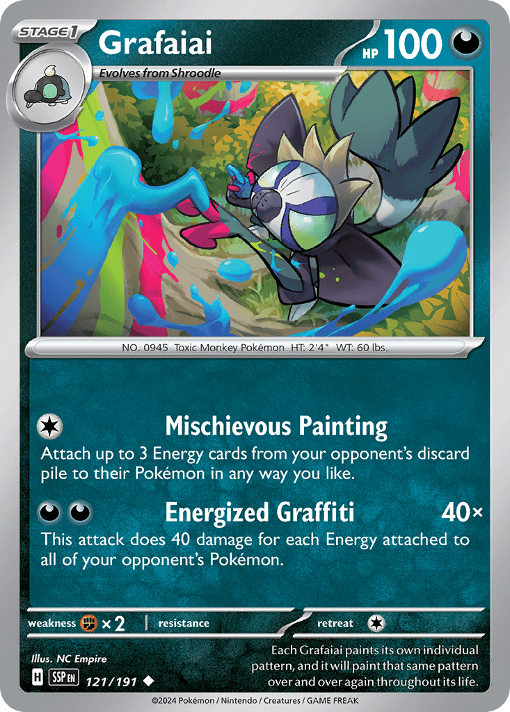 Grafaiai, carta 121 de Surging Sparks