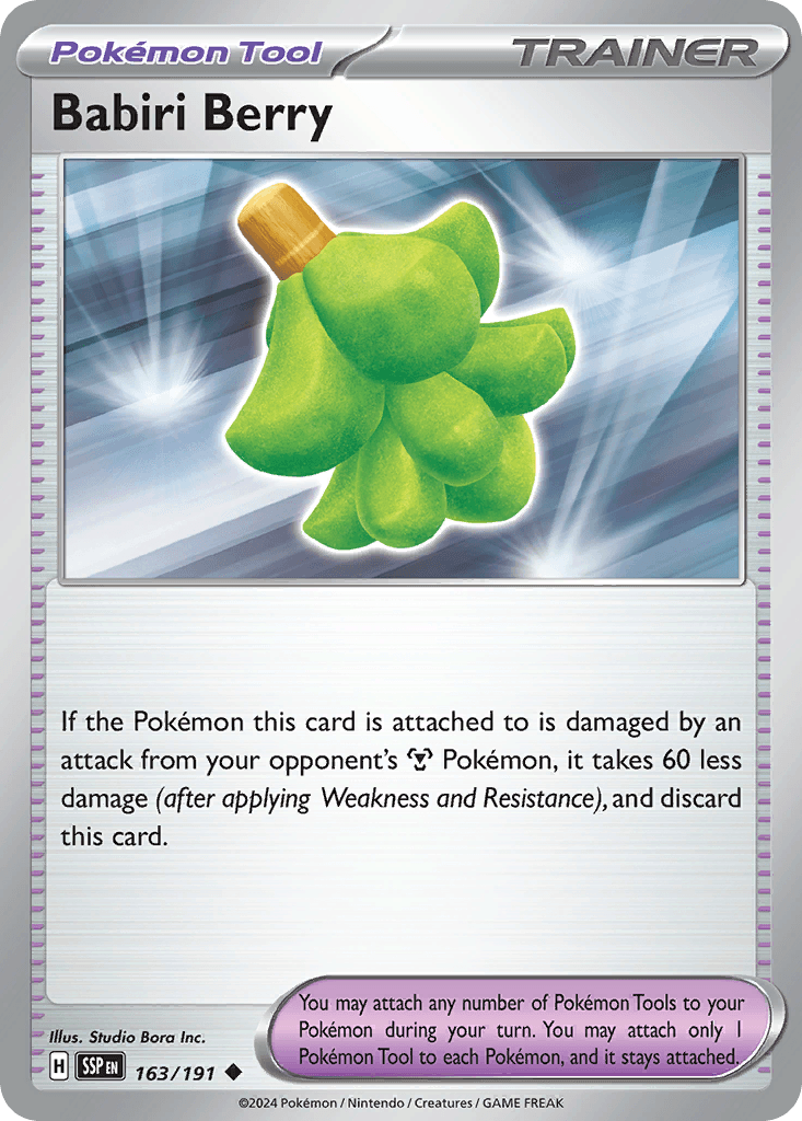Babiri Berry, carta 163 de Surging Sparks