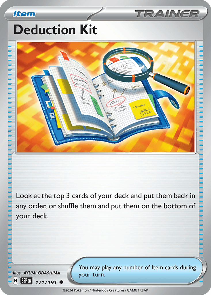 Deduction Kit, carta 171 de Surging Sparks