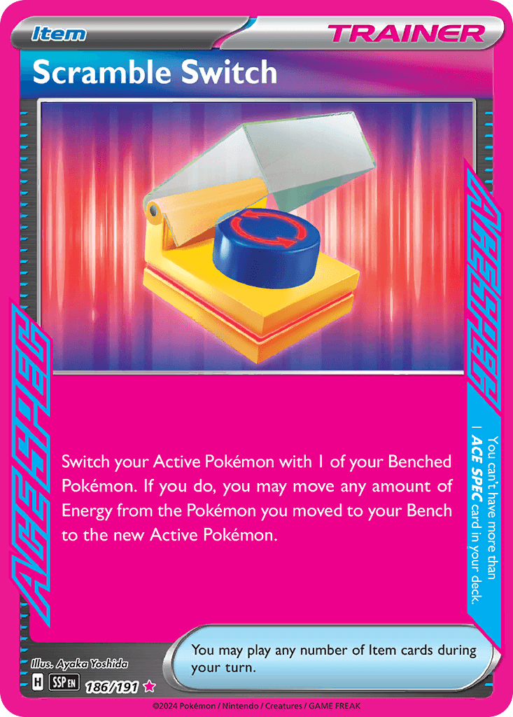 Scramble Switch, carta 186 de Surging Sparks