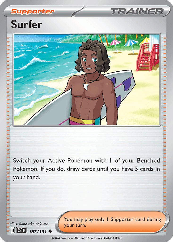 Surfer, carta 187 de Surging Sparks