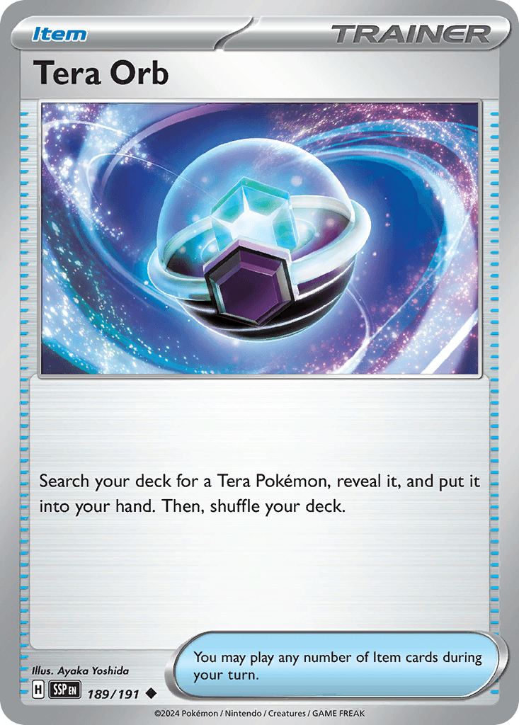 Tera Orb, carta 189 de Surging Sparks