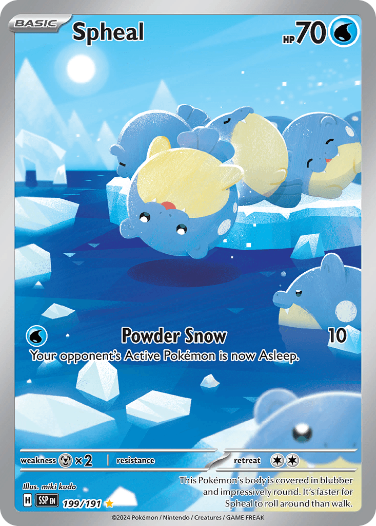 Spheal, carta 199 de Surging Sparks