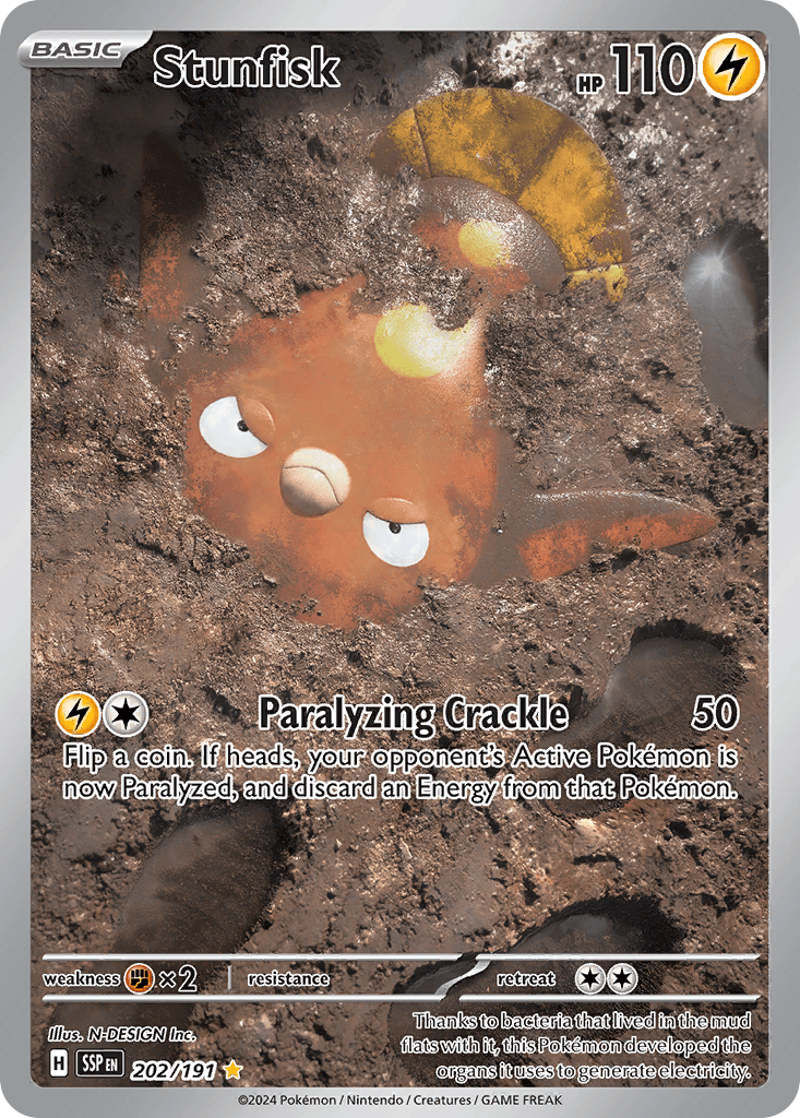 Stunfisk, carta 202 de Surging Sparks