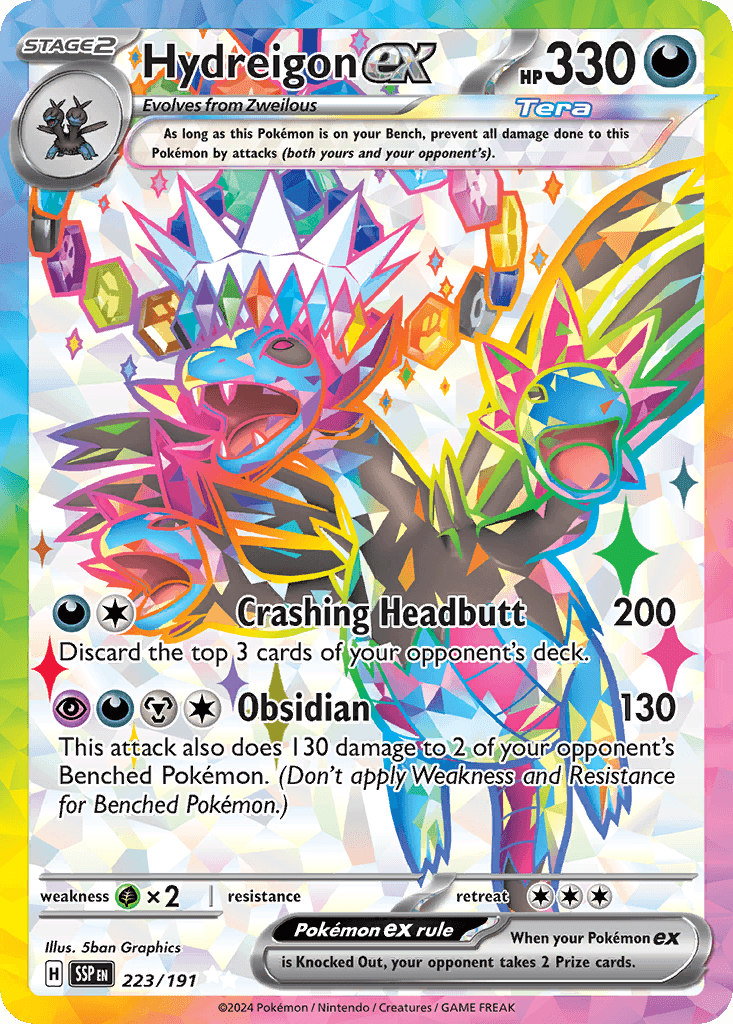 Hydreigon ex, carta 223 de Surging Sparks