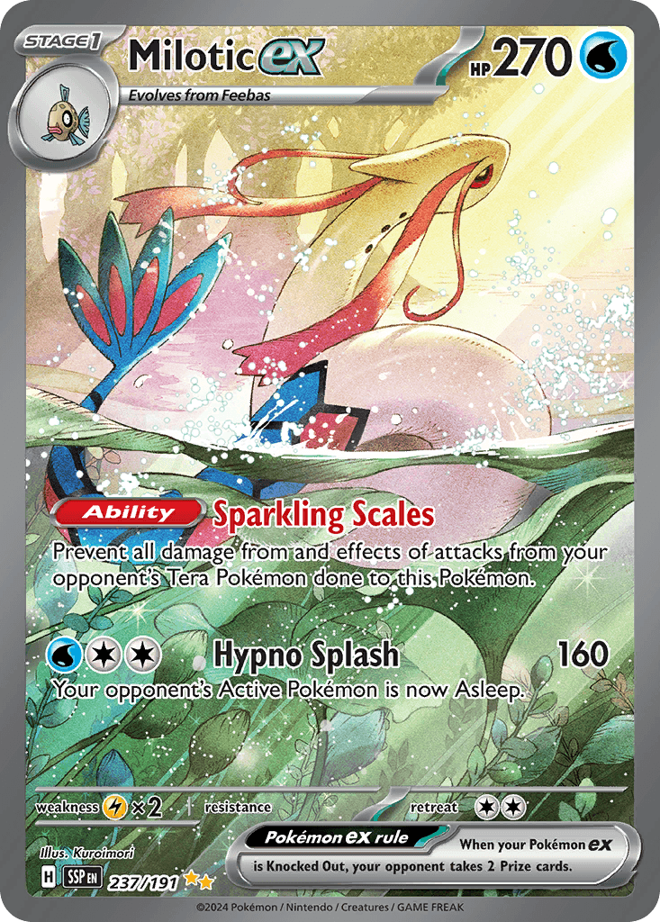Milotic ex, carta 237 de Surging Sparks