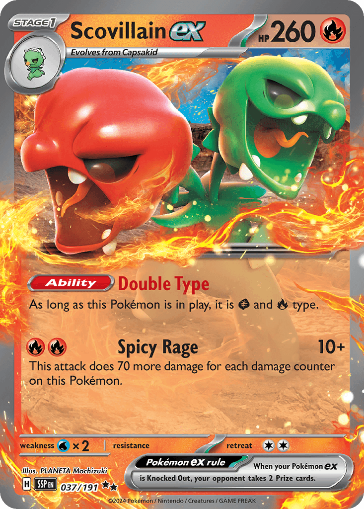 Scovillain ex, carta 037 de Surging Sparks