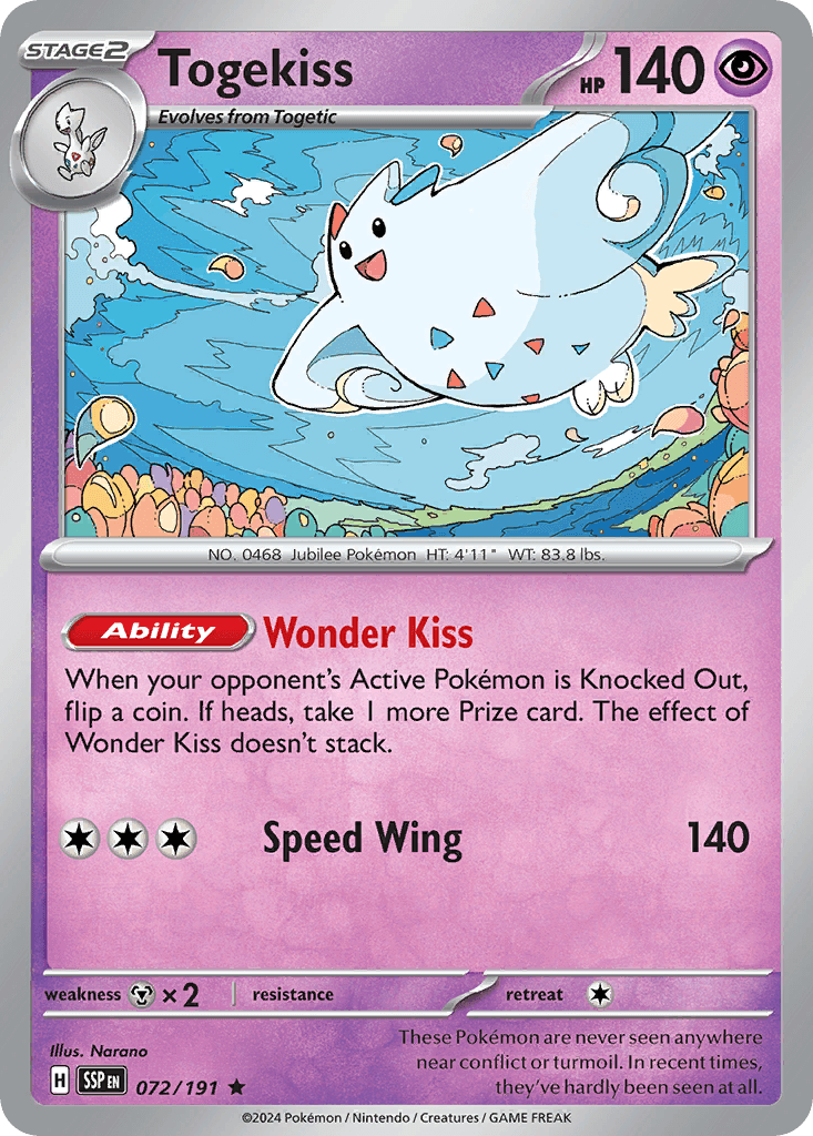Togekiss, carta 072 de Surging Sparks