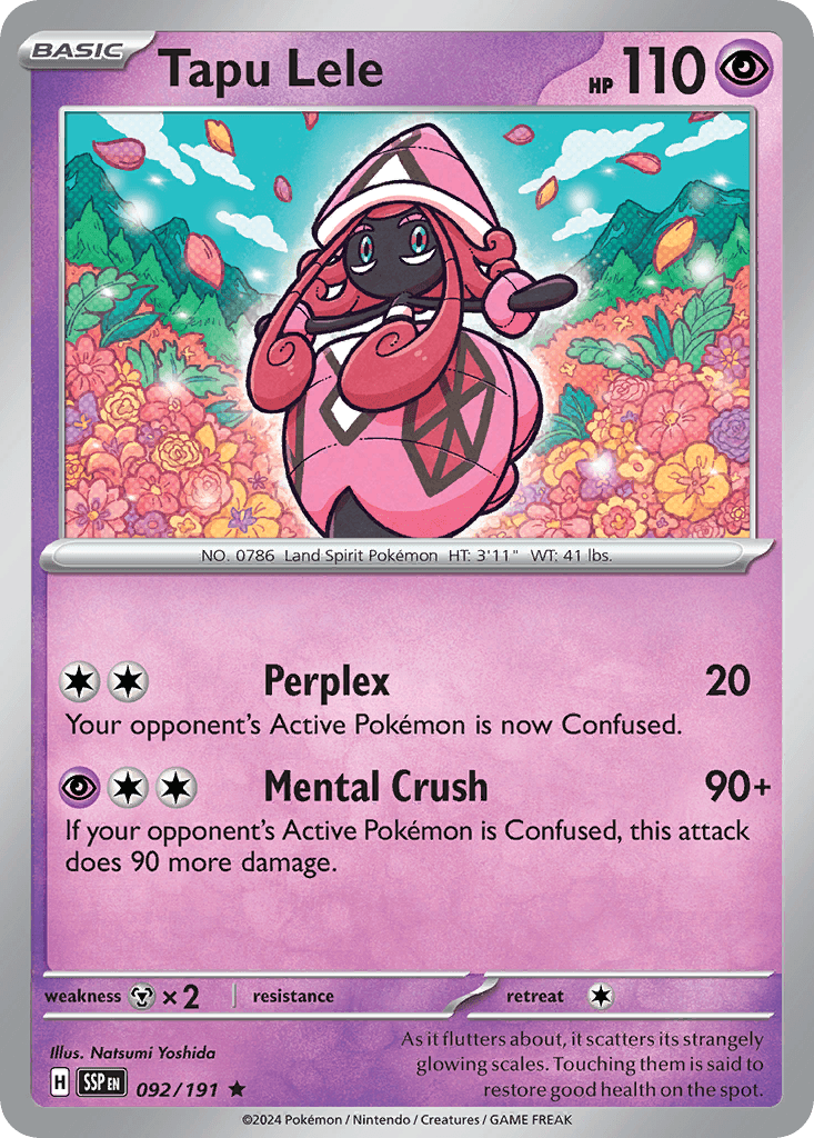 Tapu Lele, carta 092 de Surging Sparks