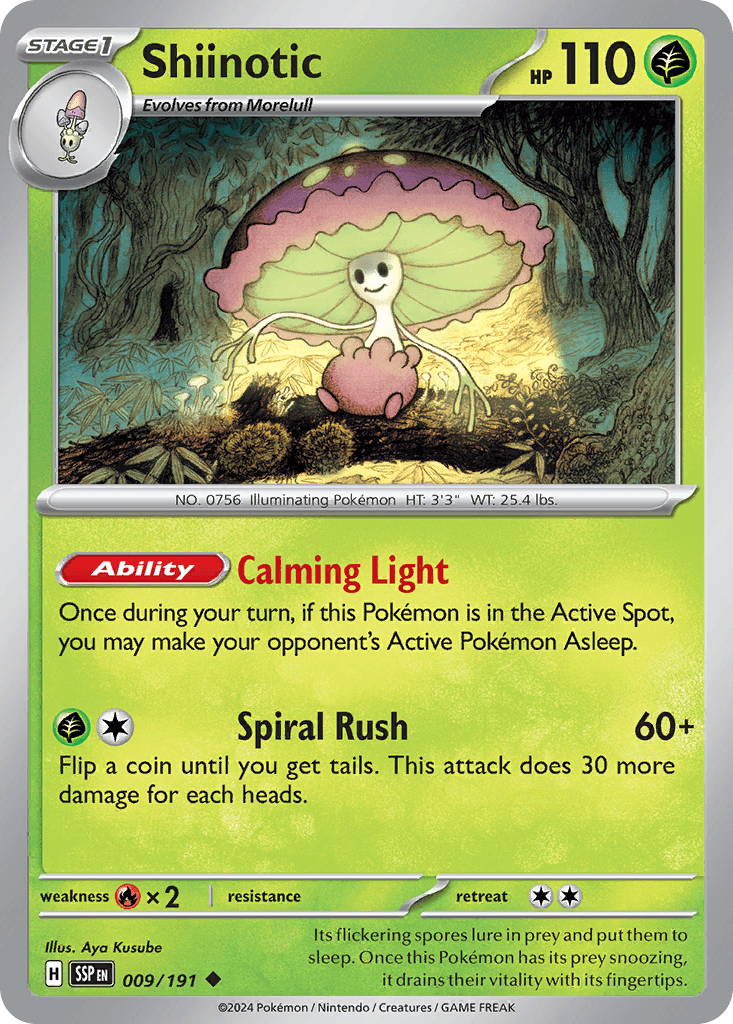 Shiinotic, carta 009 de Surging Sparks