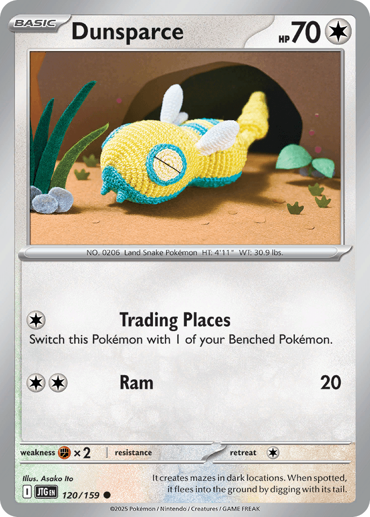 Dunsparce, carta 120 de Journey Together