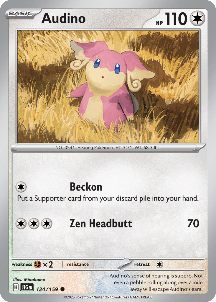 Audino, carta 124 de Journey Together