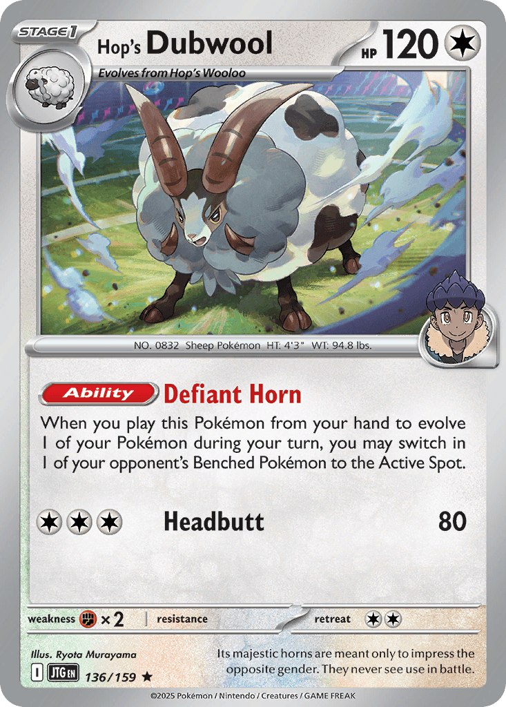 Hop's Dubwool, carta 136 de Journey Together