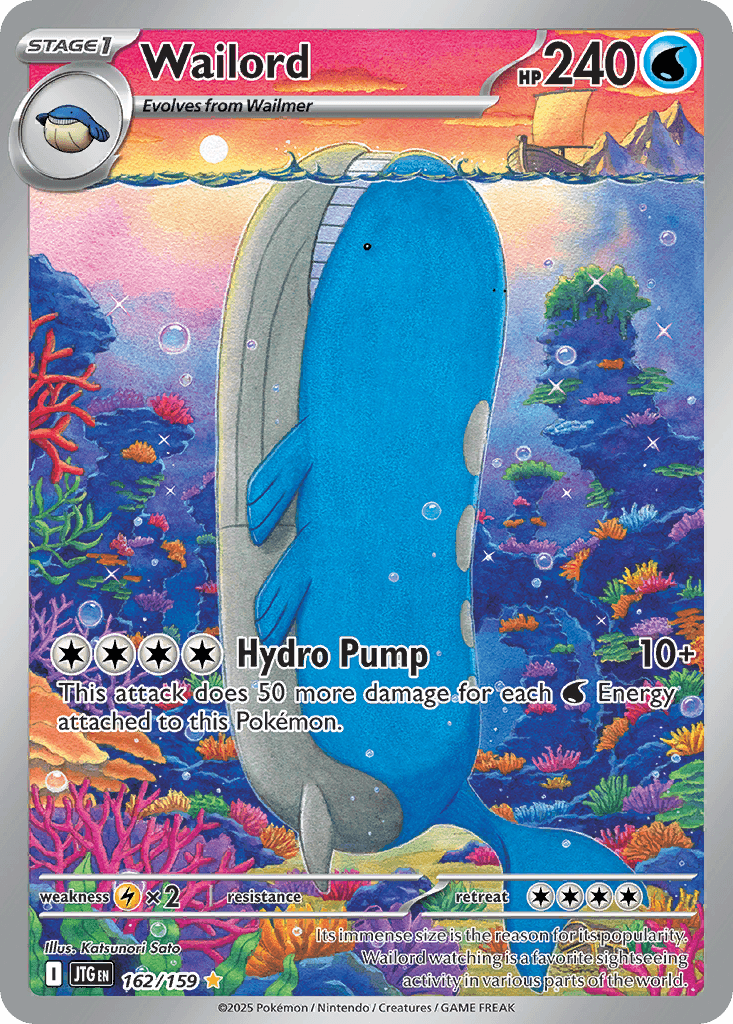 Wailord, carta 162 de Journey Together
