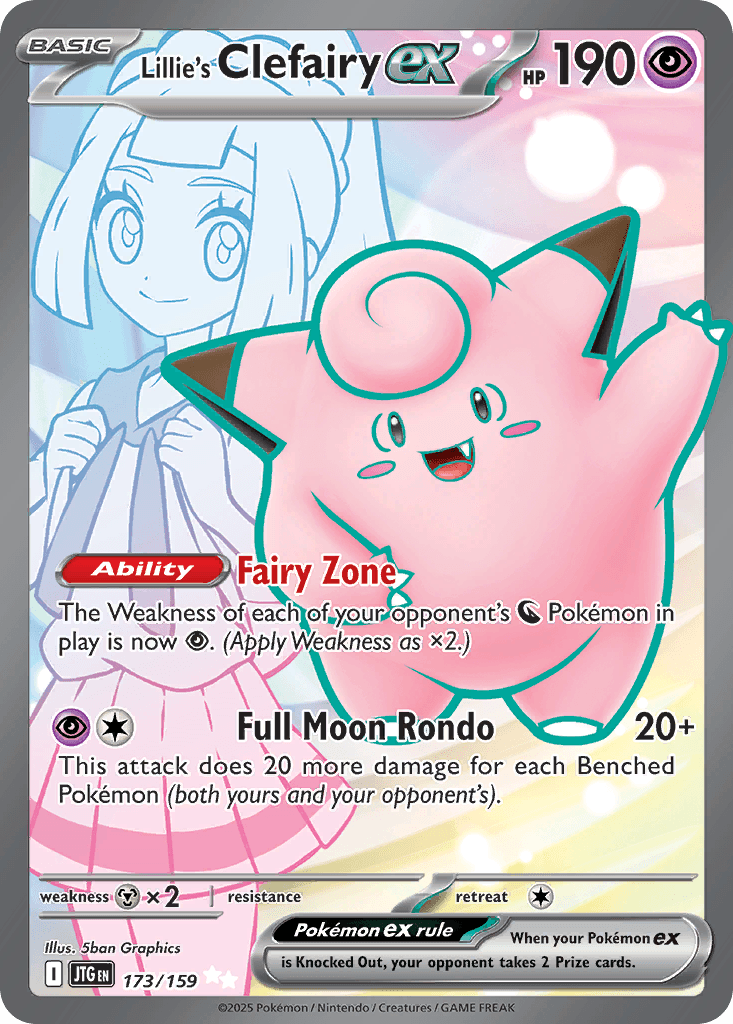 Lillie's Clefairy ex, carta 173 de Journey Together
