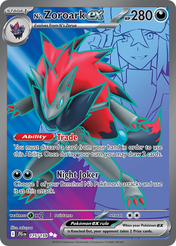 N's Zoroark ex, carta 175 de Journey Together