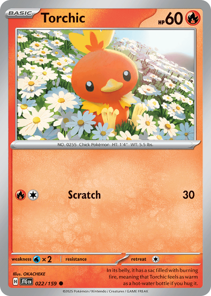 Torchic, carta 022 de Journey Together