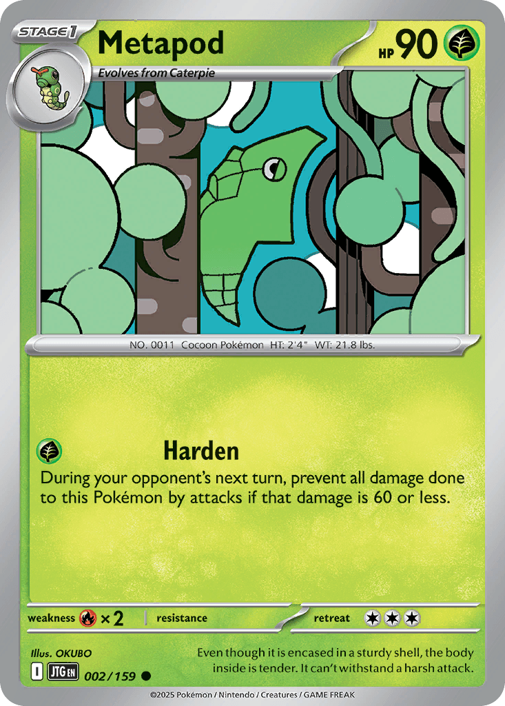 Metapod, carta 002 de Journey Together