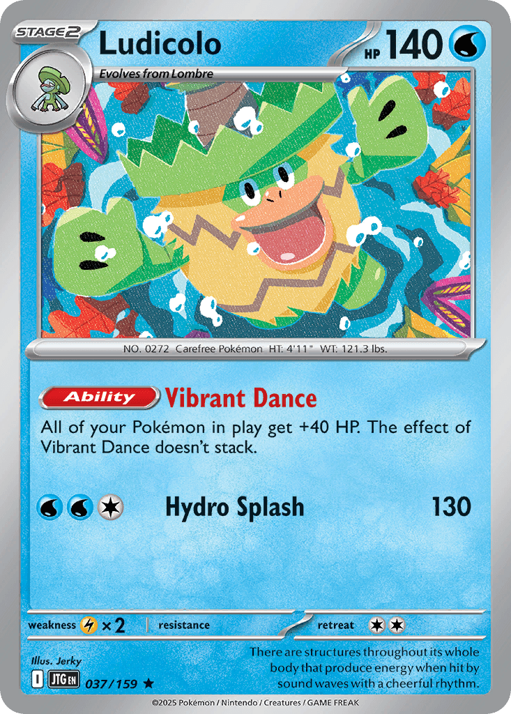 Ludicolo, carta 037 de Journey Together