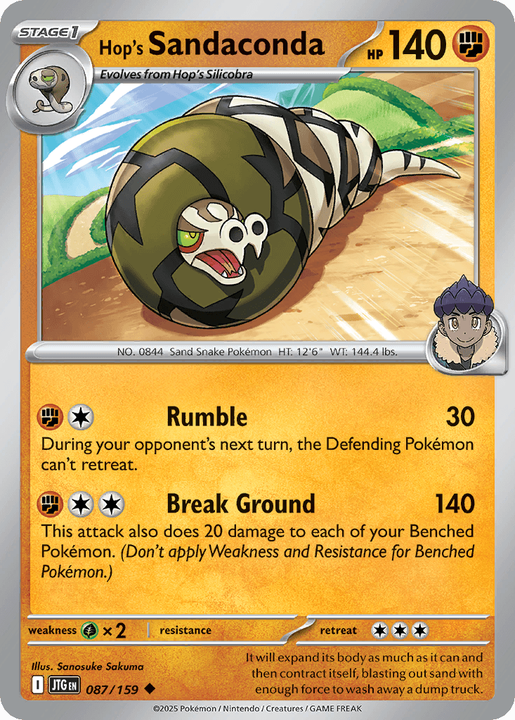 Hop's Sandaconda, carta 087 de Journey Together