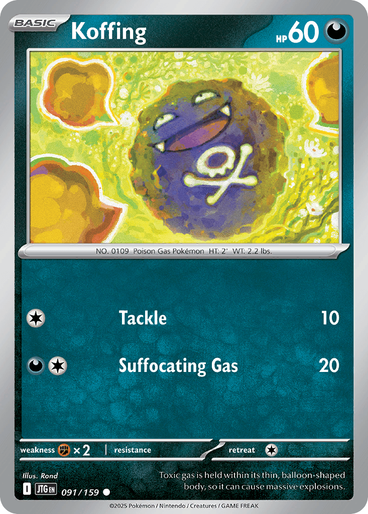 Koffing, carta 091 de Journey Together