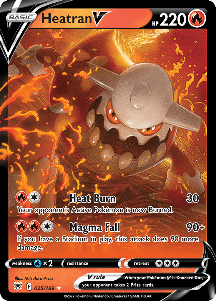 Heatran V, carta 025 de Astral Radiance