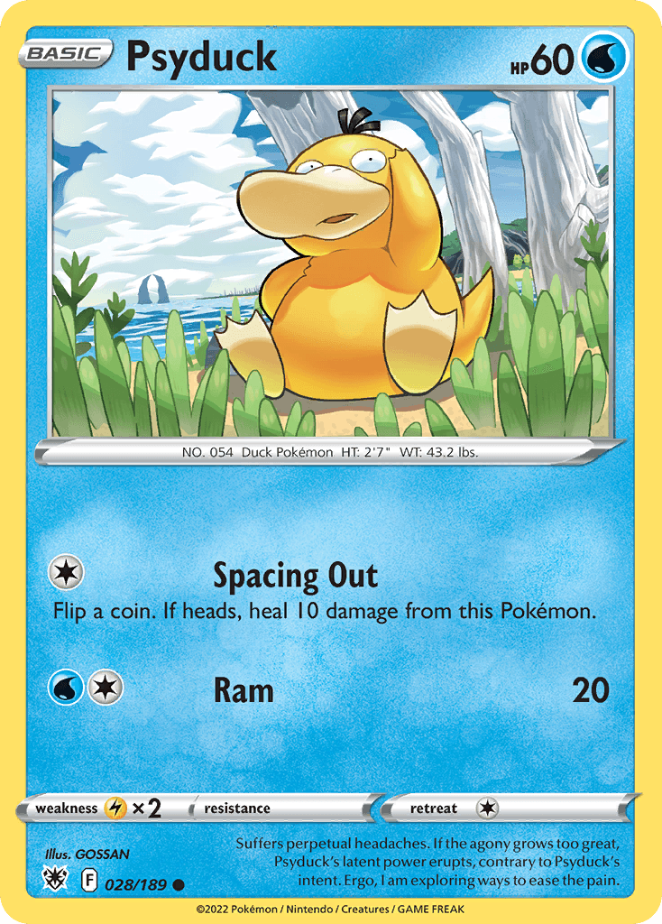 Psyduck, carta 028 de Astral Radiance