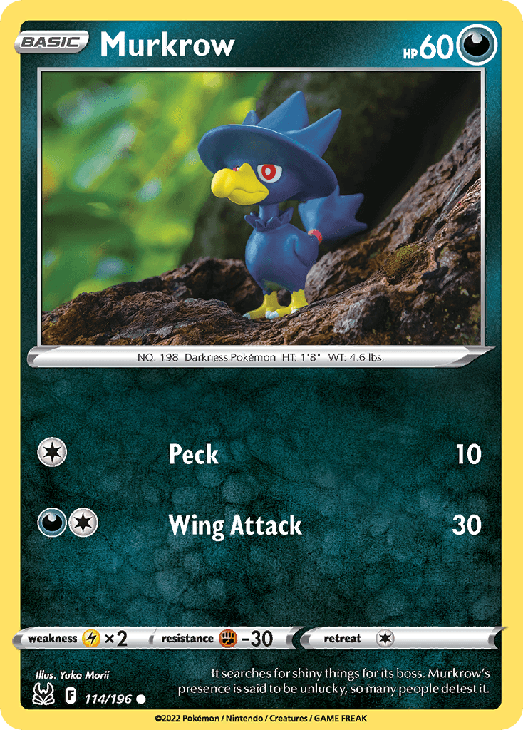 Murkrow, carta 114 de Lost Origin